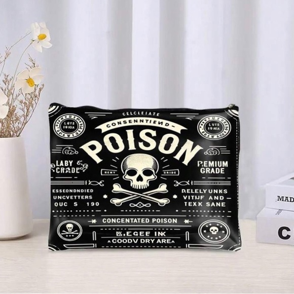 “POISON” Graphic Cosmetic Bag - Picture 3 of 3